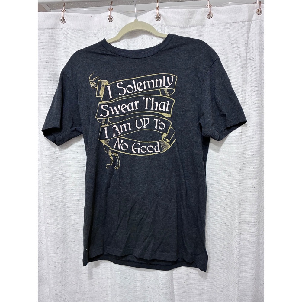 BoxLunch Harry Potter Mischief Managed Graphic T-Shirt Charcoal Grey Medium